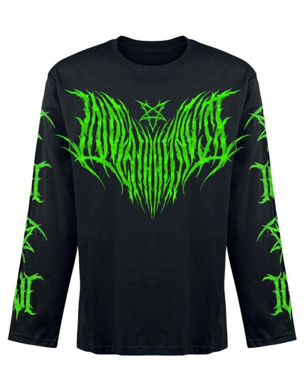 T-shirt unisexe manches longues InDeathWeTrust VERT