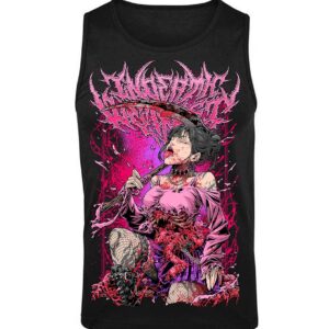 Debardeur Homme InDeathWeTrust Bloody Pink