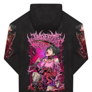 Coupe Vent InDeathWeTrust Bloody Pink