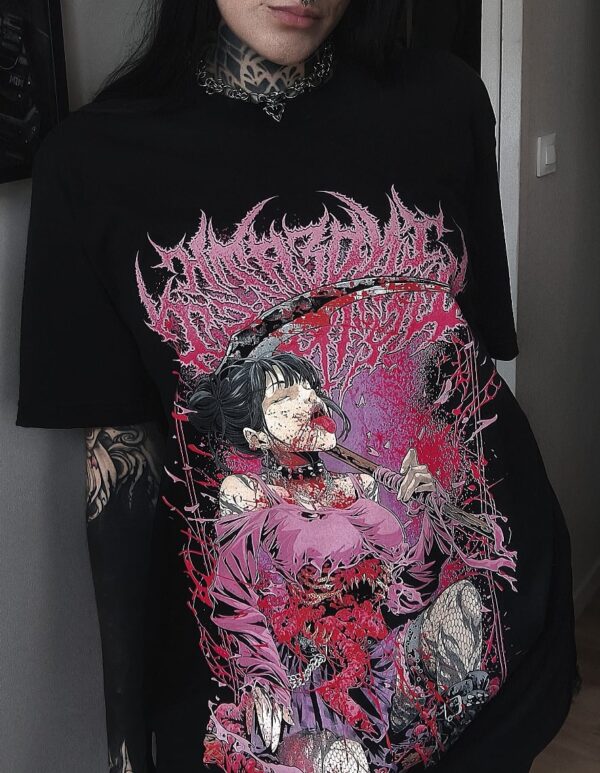 T-shirt Unisexe InDeathWeTrust Bloody Pink