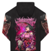 Coupe Vent InDeathWeTrust Bloody Pink