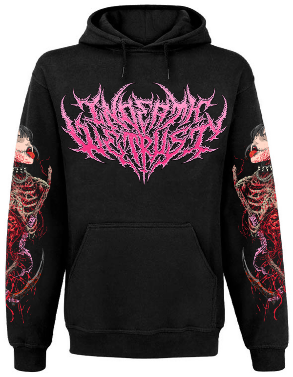 Sweat Unisexe InDeathWeTrust Bloody Pink