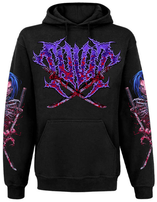 Sweat Unisexe InDeathWeTrust Blue Katana