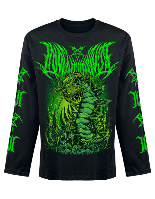 T-shirt unisexe manches longues InDeathWeTrust VERT