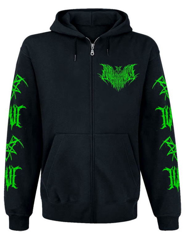 Sweat zip unisexe InDeathWeTrust VERT
