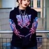 Sweat Unisexe InDeathWeTrust Blue Katana