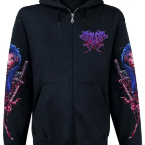 Sweat Zip Unisexe InDeathWeTrust Blue Katana