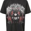 6685a3b81cd0588672062750805285eaf28dc08b-4.jpg T-Shirt Oversize Unisexe Anthracite InDeathWeTrust Red Demon